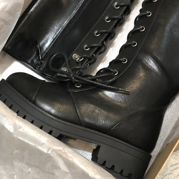 SOLD OUT! Chinese Laundry Vandal Tall Combat Boots - Picture 2 of 4